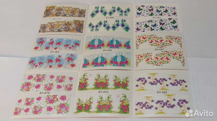 Наклейки слайдеры для ногтей