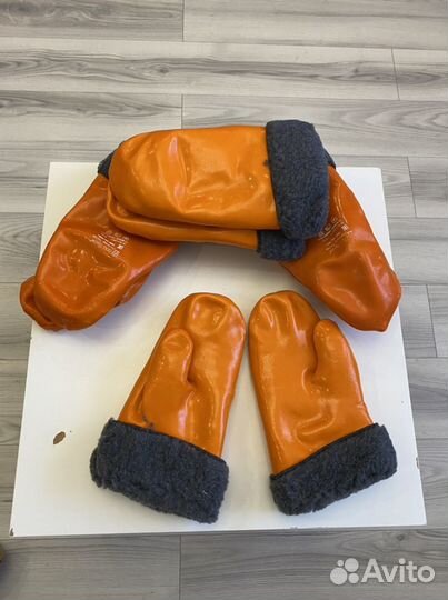 Варежки нефтеморозостойкие с меховыми вкладышами