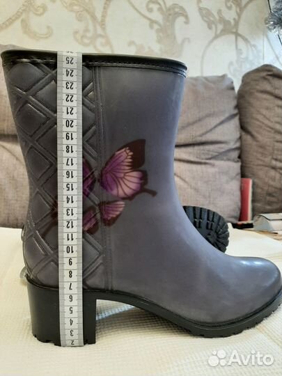 Сапоги резиновые женские утепленные