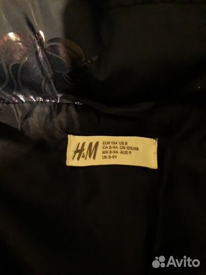 Зимняя куртка H&M 134 для девочки