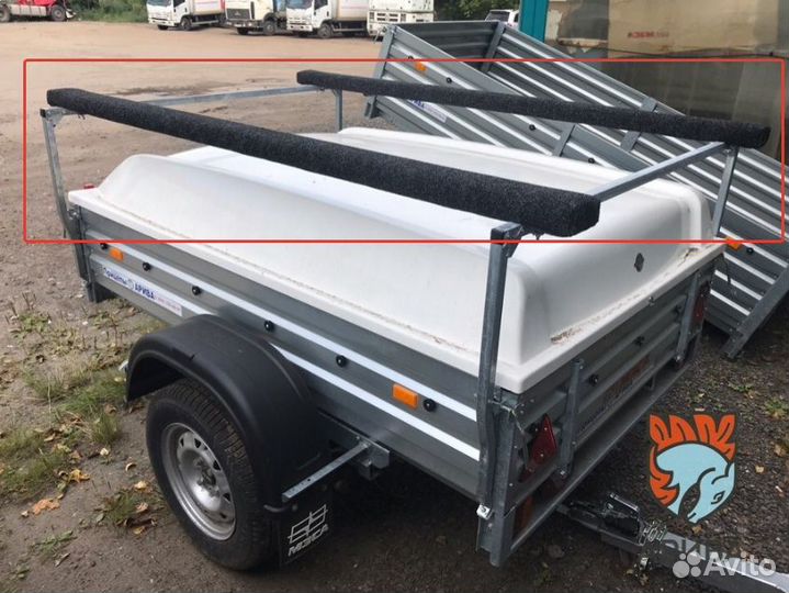 Ложементы багажника для прицепа мзса 817710.012