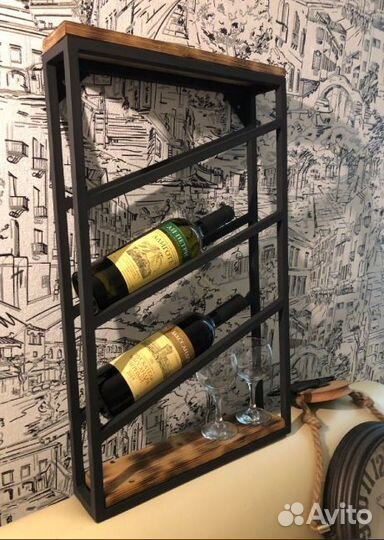 Держатель для бутылок Лофт