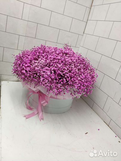 Гипсафилала букеты цветы розы