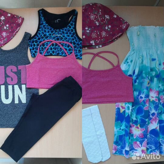 Пакет одежды на девочку р. 130-140