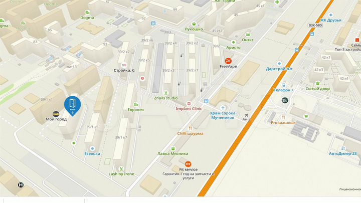 Коммерческое помещение в ЖК Зеленый Парк, 31.66 м²