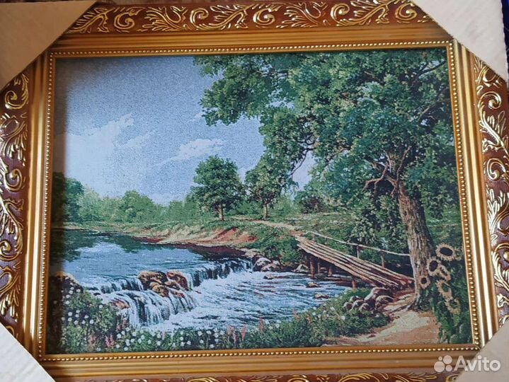 Картина в раме гобелен