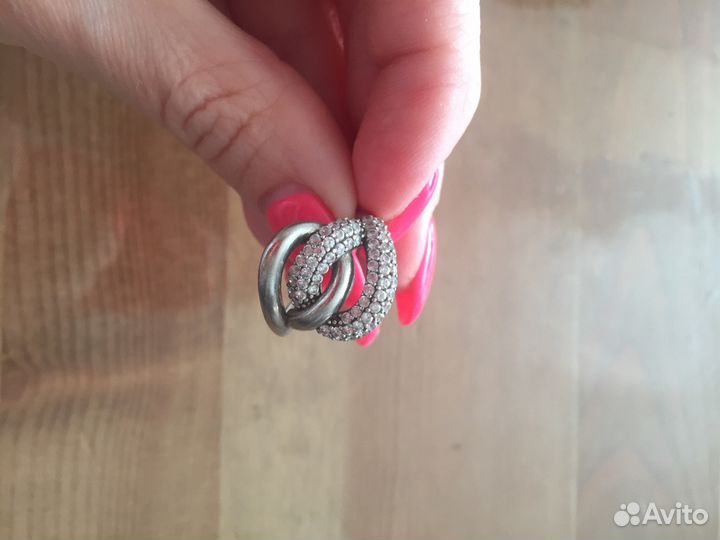 Кольцо серебро