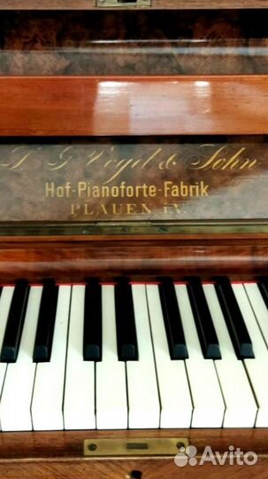 Немецкое пианино антиквариат J.G. Vogel&Sohn 19 в