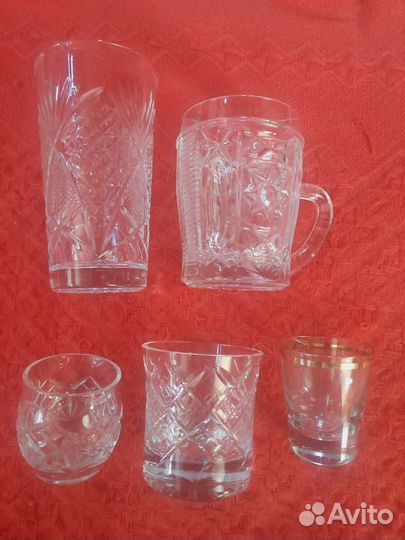 Хрусталь и стекло СССР (остатки)