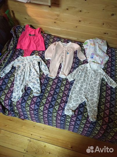 Вещи на девочку 0-3 месяцев