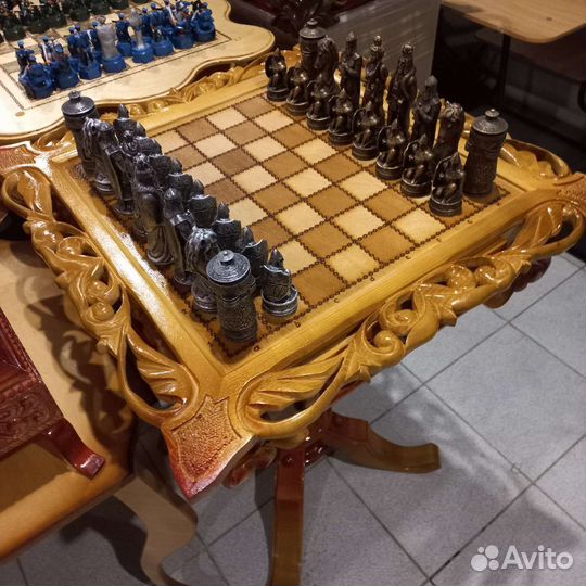 Шахматный стор резной.Ручная работа