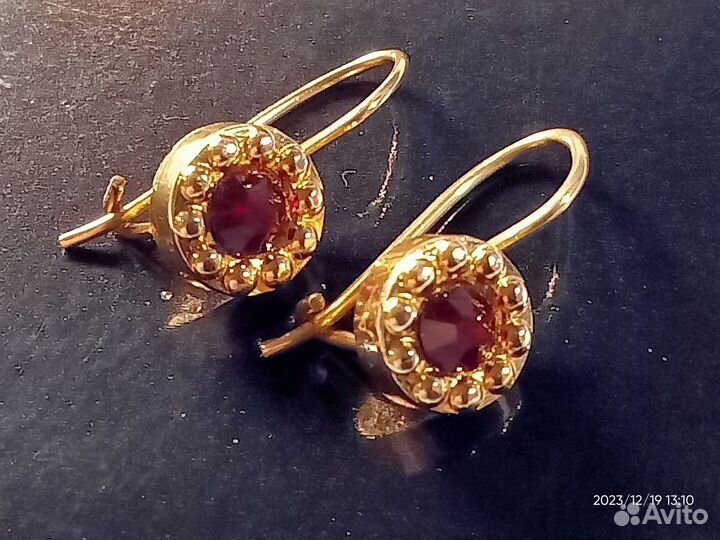 Серьги СССР, клеймо