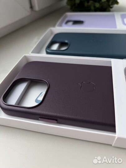 Чехол на iPhone 13 pro/max MagSafe кожаный