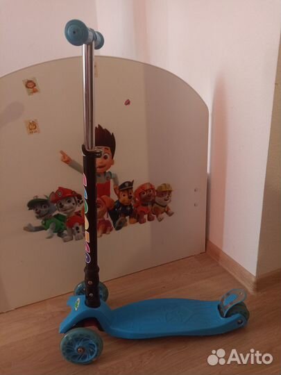 Самокат детский трехколесный бу