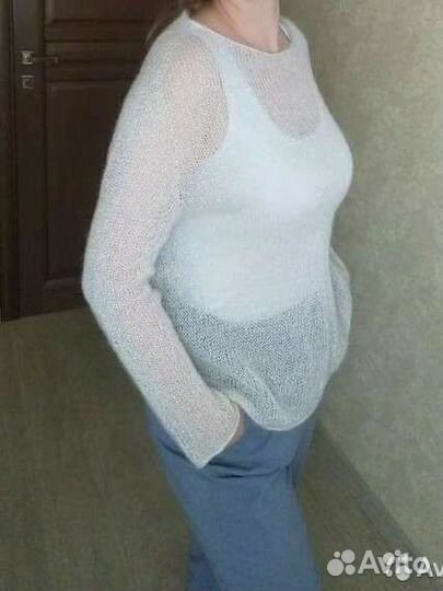 Свитер паутинка из мохера