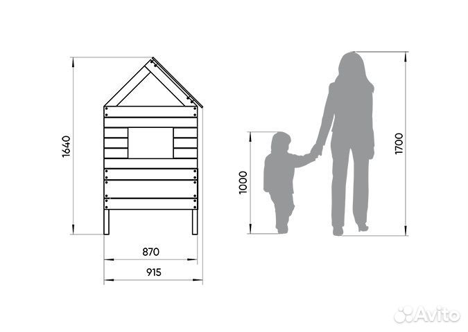 Кровать домик Nord M Ellipse