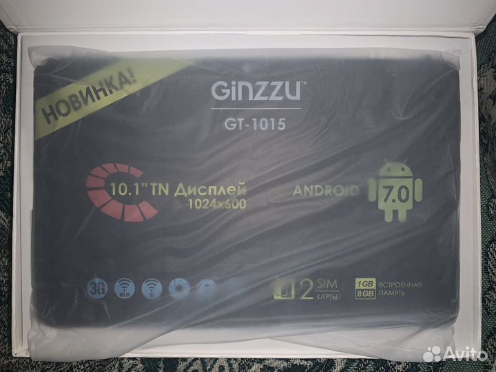 Планшет Ginzzu GT-1015