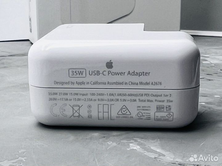 Сетевое зарядное устройство для Apple 35 W