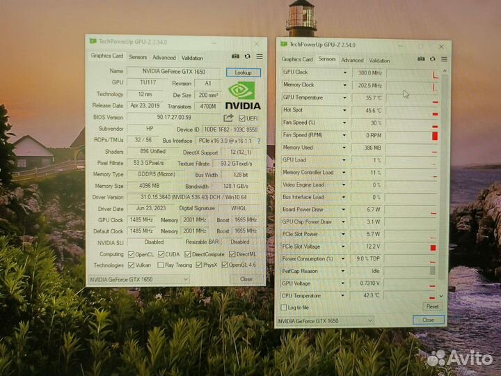 Видеокарта GTX 1650 4Gb