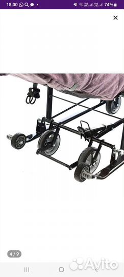 Детские санки коляска с колесами