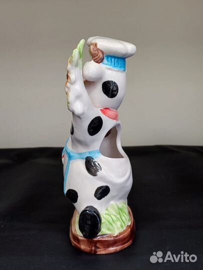 Статуэтка карандашница корова керамическая 16,5 см