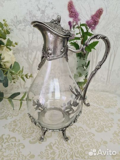 Кувшин/графин стекло в металле