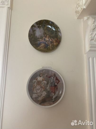 Тарелки настенные фарфор винтаж пара