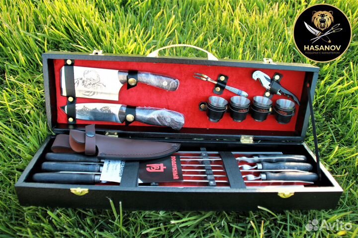 Шашлычный подарочный набор шампуров Дагестан