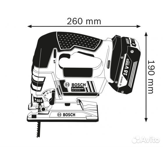Лобзик акк bosch GST 18V KIT
