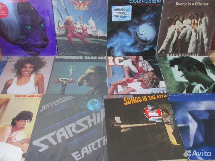 Виниловые пластинки-рок H -I-J-K-L