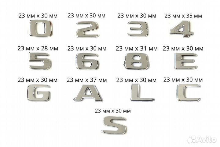 Шильдик багажника Mercedes A280 хром (2017+)