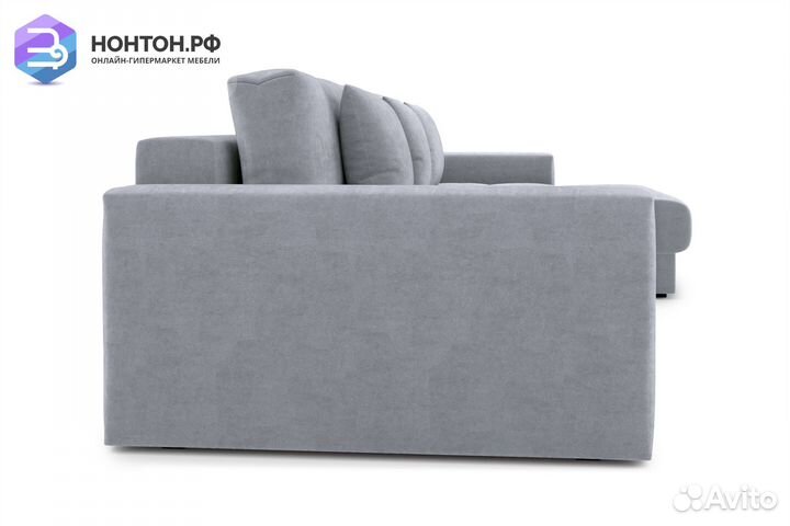 Диван угловой тик-так Монарх М2О1 серый