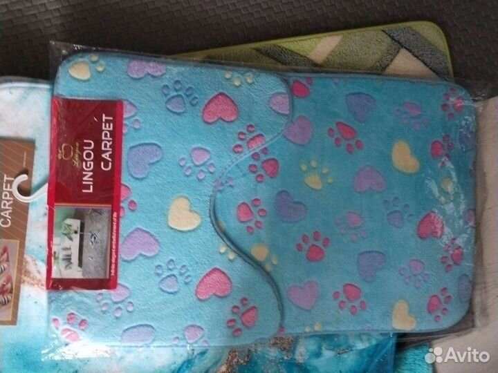 Коврик для ванной и туалета разные варианты