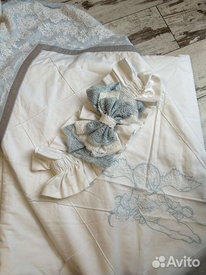 Одеяло конверт на выписку для мальчика