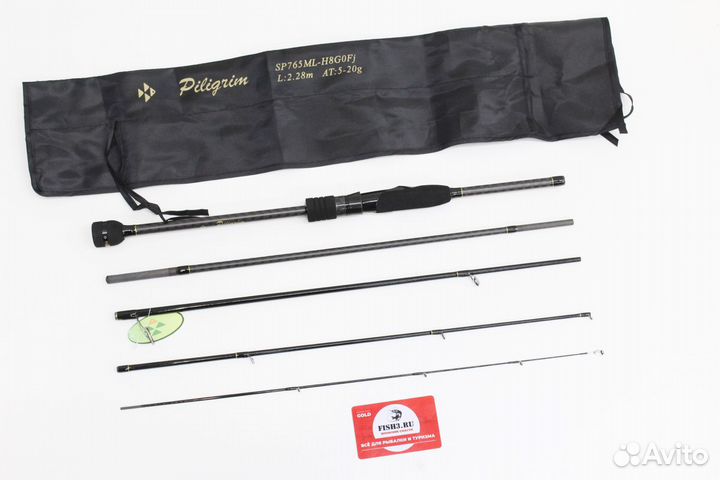 Спиннинг piligrim SP605UL-H8-22 5 секций 1,80 м, т