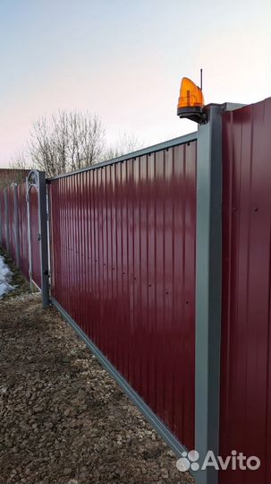 Ворота распашные с автоматикой