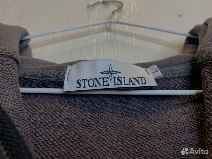 Зипка stone island тёмна серая