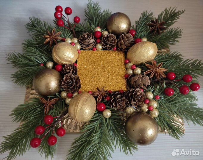 Украшение на стол для подсвечника