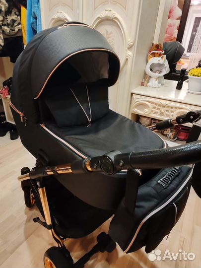 Коляска 3 в 1(как новая) Adamex