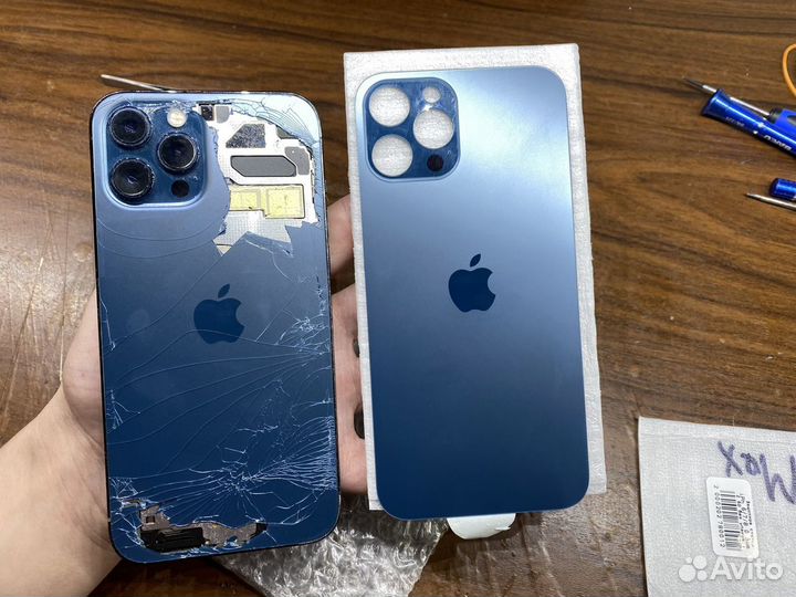 Замена стекла крышки iPhone 14 Pro 13 12 11 10 8