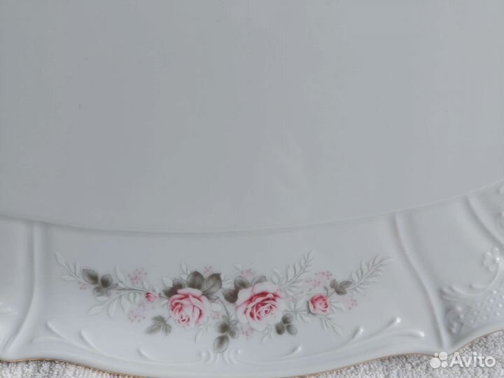 Блюдо Поднос большое Чехия Bernadotte 40см новое