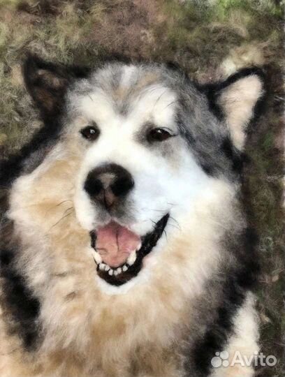 Картина из шерсти