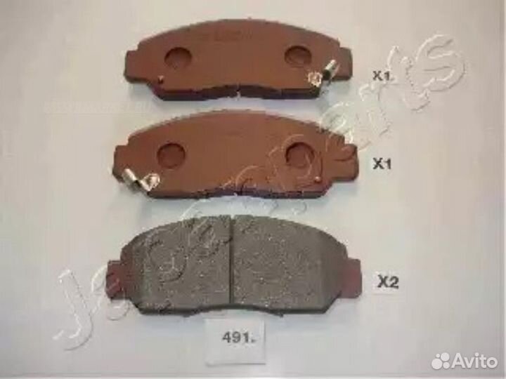 Japanparts PA-491AF Колодки тормозные дисковые, ко
