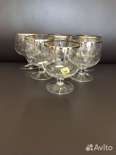 Винтажные бокалы/фужеры 70г. 6 шт. Неман