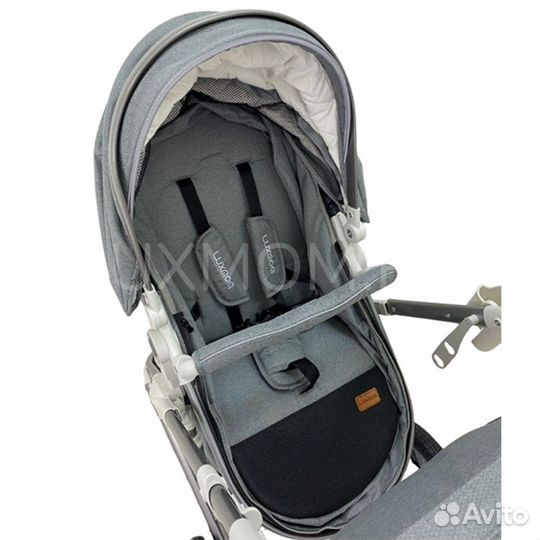 Коляска-трансформер LuxMom 518 2в1 (новая, серая)