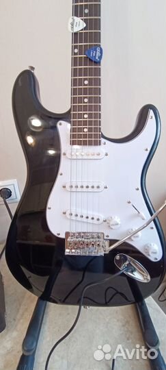 Электрогитара Denn+ комбик Fender frontman G10