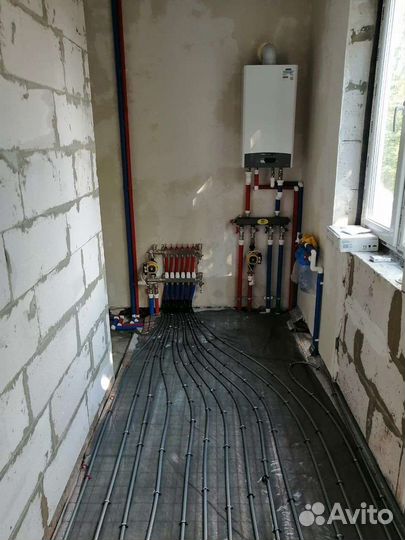 Теплый пол, монтаж отопления с гарантией до 5 лет