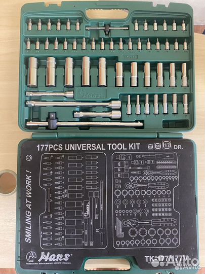 Набор инструментов Hans TK-177, с трещоткой
