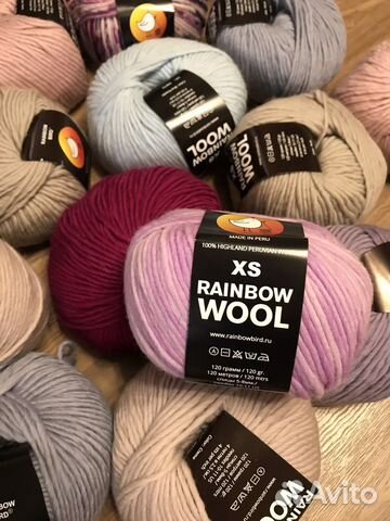 Пряжа rainbow wool xs