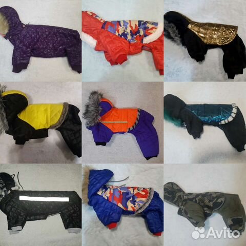 Новые утепленные комбинезоны для собак